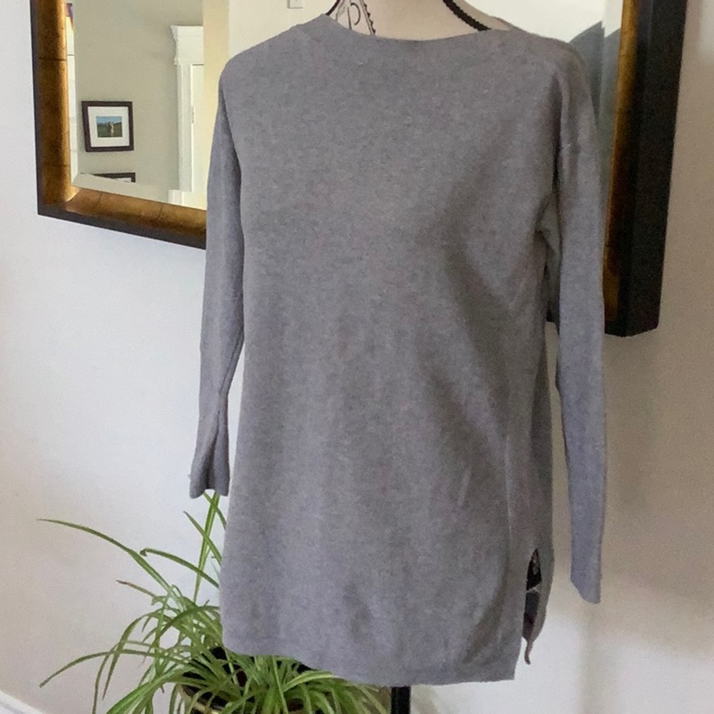 Chic Gray Long Sleeve Sweater
